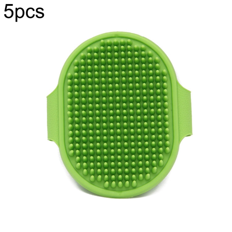 5pcs Pet Bathing Massage Brush For Dogs Cleaning And Beauty Tools, Yellow, Blue, Green, Rose Red, Black