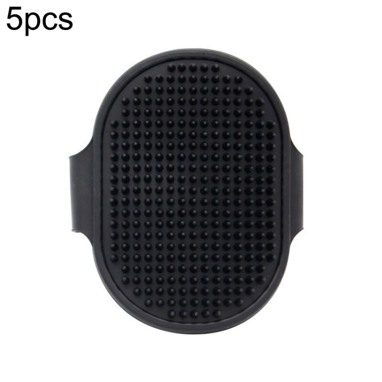 5pcs Pet Bathing Massage Brush For Dogs Cleaning And Beauty Tools, Yellow, Blue, Green, Rose Red, Black