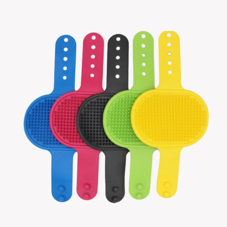 5pcs Pet Bathing Massage Brush For Dogs Cleaning And Beauty Tools, Yellow, Blue, Green, Rose Red, Black