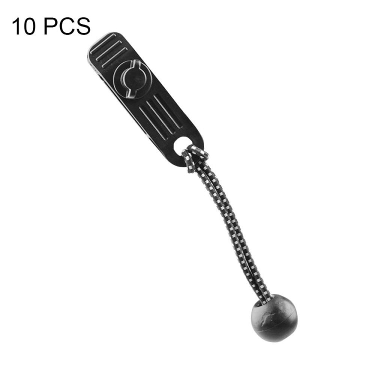 10pcs /Set Outdoor Camping Canopy Windproof Clip Tent Additional Pull Point Plastic Clip Rainproof Tarp Fixing Clip