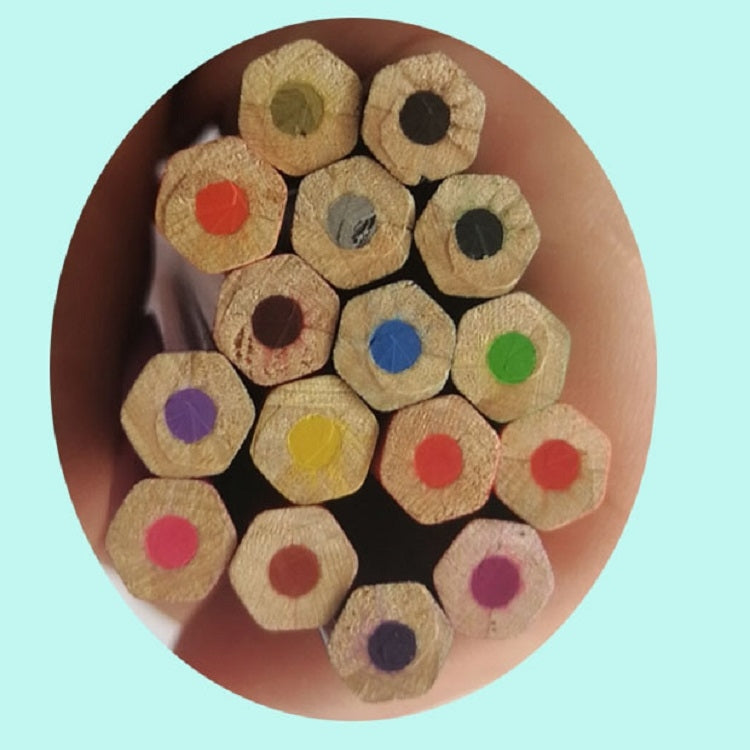 50-Color Hexagonal Oily Colored Pencil Art Drawing Colored Pencil Set, 50-Color Pencil Set