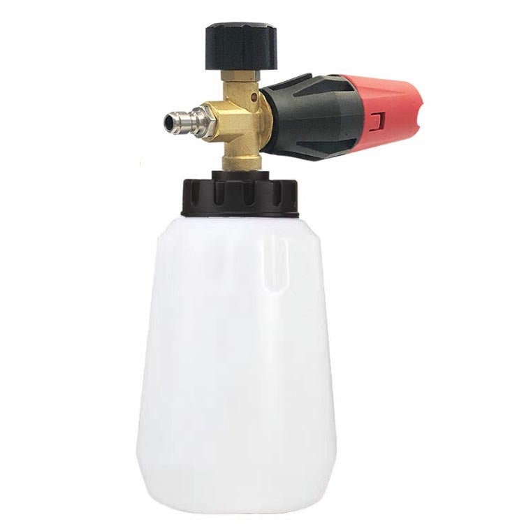 Car Wash Water Gun Foam Pot High Pressure Water Gun Foam Pot, Black Foam Pot With Red Mouth, Black Foam Pot With Black Mouth, White Foam Pot With Black Mouth