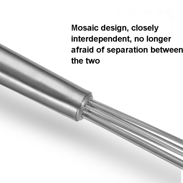 Manual Whisk Stainless Steel Glass Bead Egg Whisk Kitchen Household Hand-Held Baking Tools Type A 12 Inch, Type A 12 Inch, Type A 10 Inch, Type B 12 Inch, Type B 10 Inch, Type C 12 inch, Type C 10 Inch
