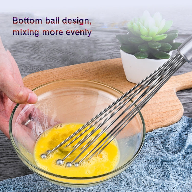 Manual Whisk Stainless Steel Glass Bead Egg Whisk Kitchen Household Hand-Held Baking Tools Type A 12 Inch, Type A 12 Inch, Type A 10 Inch, Type B 12 Inch, Type B 10 Inch, Type C 12 inch, Type C 10 Inch