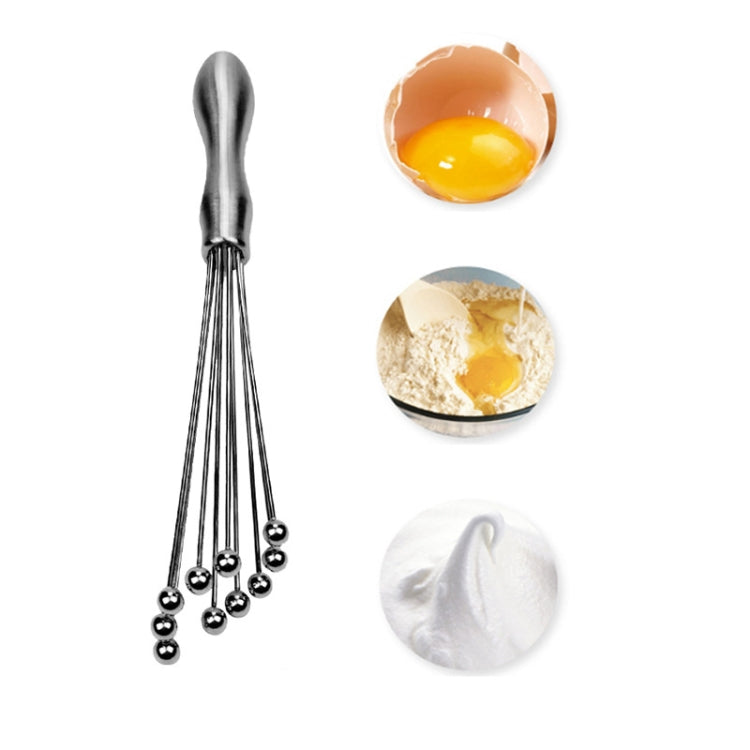 Manual Whisk Stainless Steel Glass Bead Egg Whisk Kitchen Household Hand-Held Baking Tools Type A 12 Inch, Type A 12 Inch, Type A 10 Inch, Type B 12 Inch, Type B 10 Inch, Type C 12 inch, Type C 10 Inch