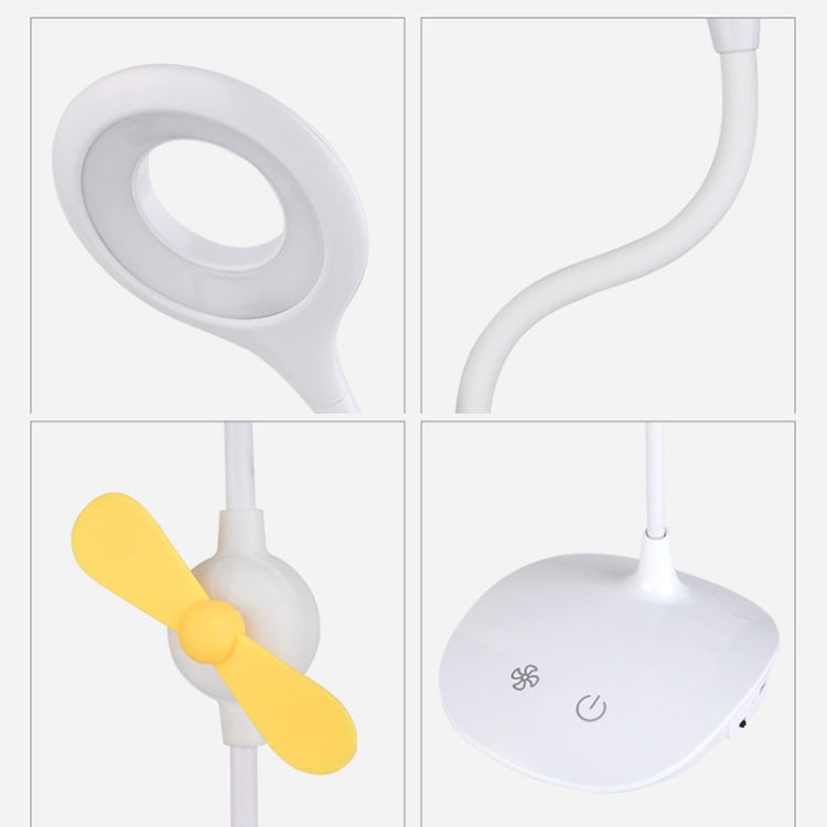 WS-8010 LED Fan Desk Lamp Bedside Desk USB Folding Desk Lamp, Water Drop, Ring, Pen Holder White Fan Blade, Pen Holder Yellow Fan Blade, Pen Holder Blue Fan Blade, Pen Holder Green Fan Blade