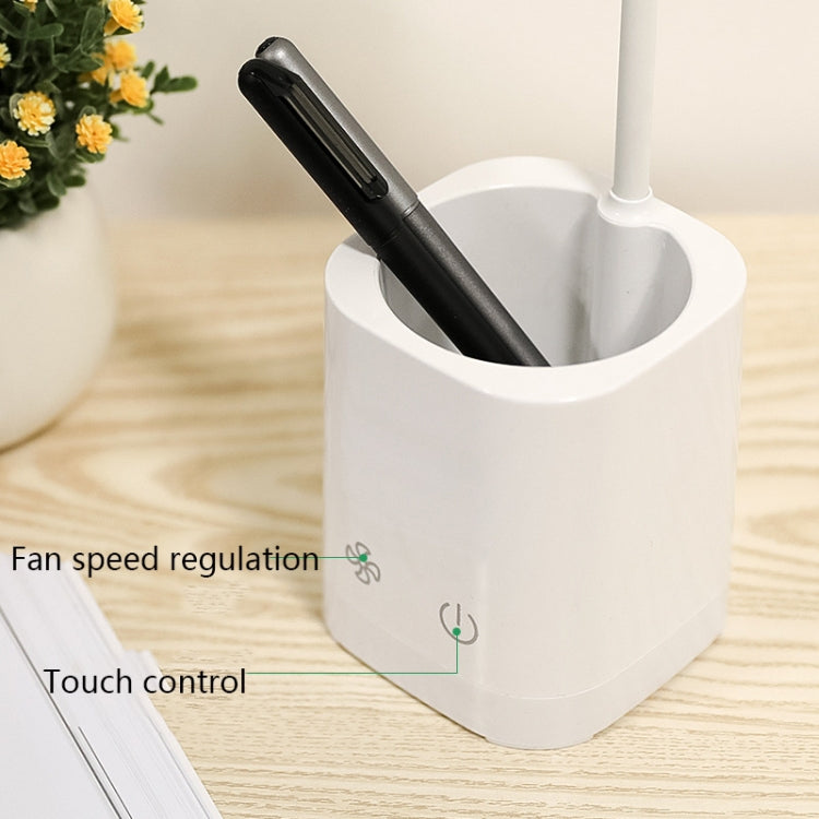 WS-8010 LED Fan Desk Lamp Bedside Desk USB Folding Desk Lamp, Water Drop, Ring, Pen Holder White Fan Blade, Pen Holder Yellow Fan Blade, Pen Holder Blue Fan Blade, Pen Holder Green Fan Blade
