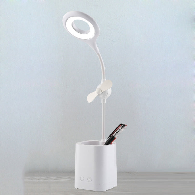 WS-8010 LED Fan Desk Lamp Bedside Desk USB Folding Desk Lamp, Water Drop, Ring, Pen Holder White Fan Blade, Pen Holder Yellow Fan Blade, Pen Holder Blue Fan Blade, Pen Holder Green Fan Blade