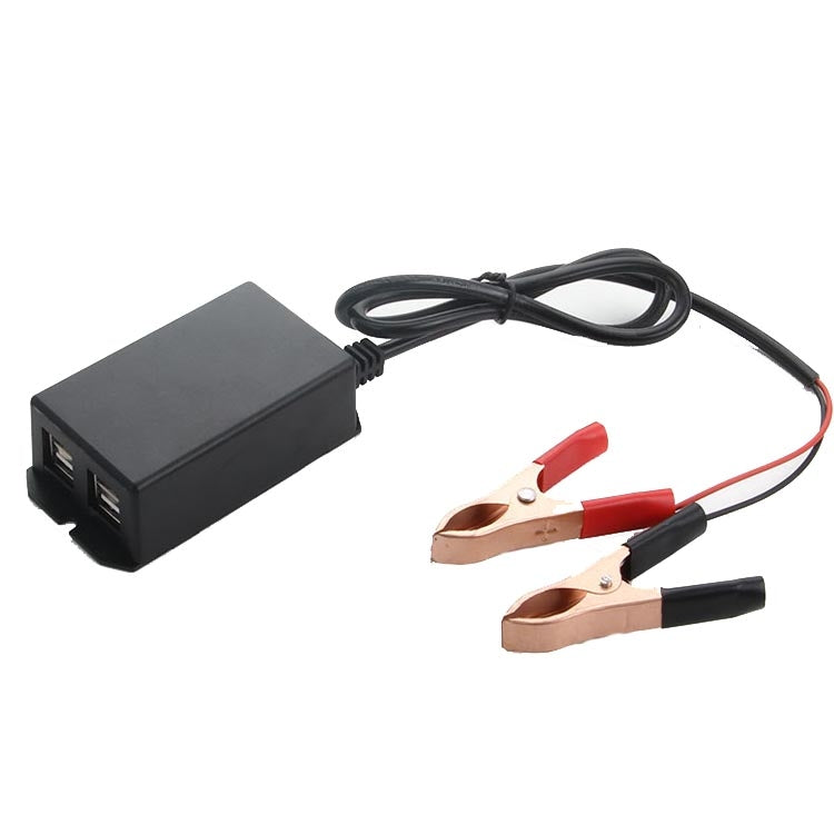 12/24V 4 USB Interface Motorcycle Car Mobile Phone Charger, Phone Charger