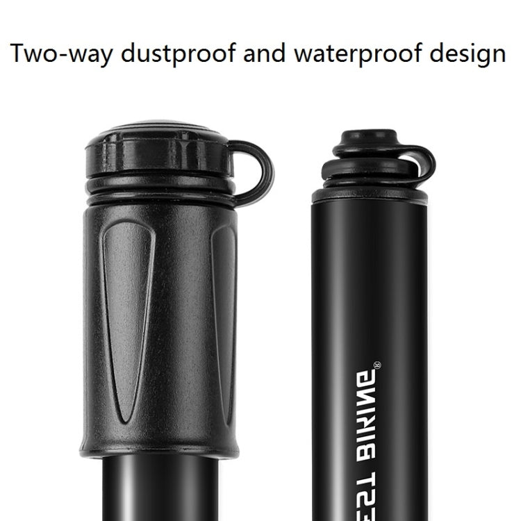 West Biking Bicycle High Pressure Pump Mini Portable Basketball Inflator With Hose, Basketball Inflator With Hose(Black)