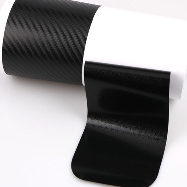 5 Sets Car Threshold Carbon Fiber Sticker Car Door Scratch Strip Anti-Kick Film Protective Pad Threshold Strip, 4 PCS / Set 3D Black, 4 PCS / Set 4D Black