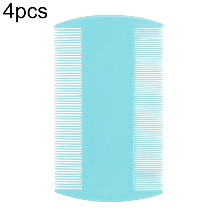 4pcs Pet Comb Double-Sided Comb Dog Cleaning Supplies Cat Comb Pet Grooming Supplies, White, Light Blue, Green, Dark Blue, Orange, Purple