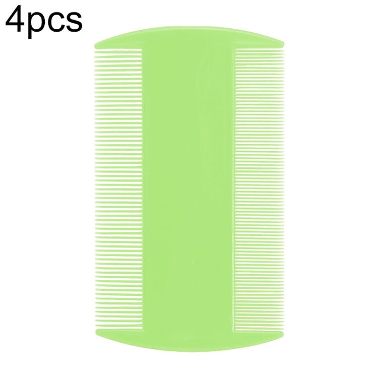 4pcs Pet Comb Double-Sided Comb Dog Cleaning Supplies Cat Comb Pet Grooming Supplies, White, Light Blue, Green, Dark Blue, Orange, Purple