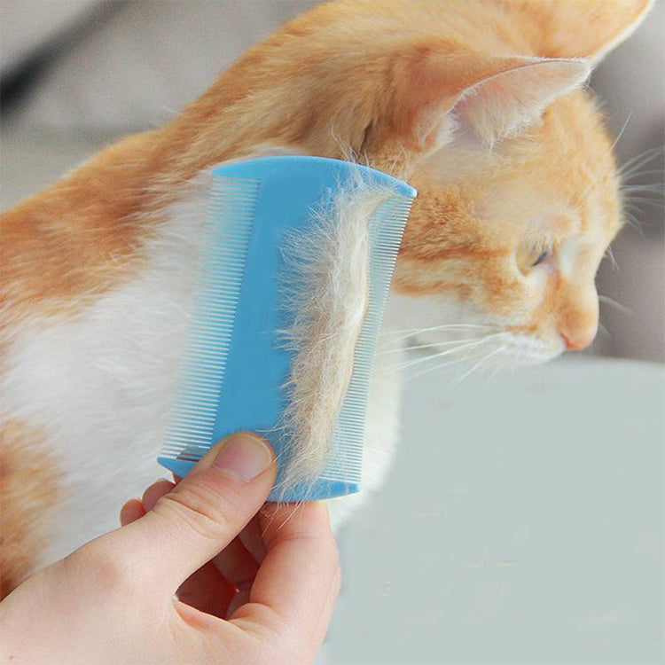 4pcs Pet Comb Double-Sided Comb Dog Cleaning Supplies Cat Comb Pet Grooming Supplies, White, Light Blue, Green, Dark Blue, Orange, Purple
