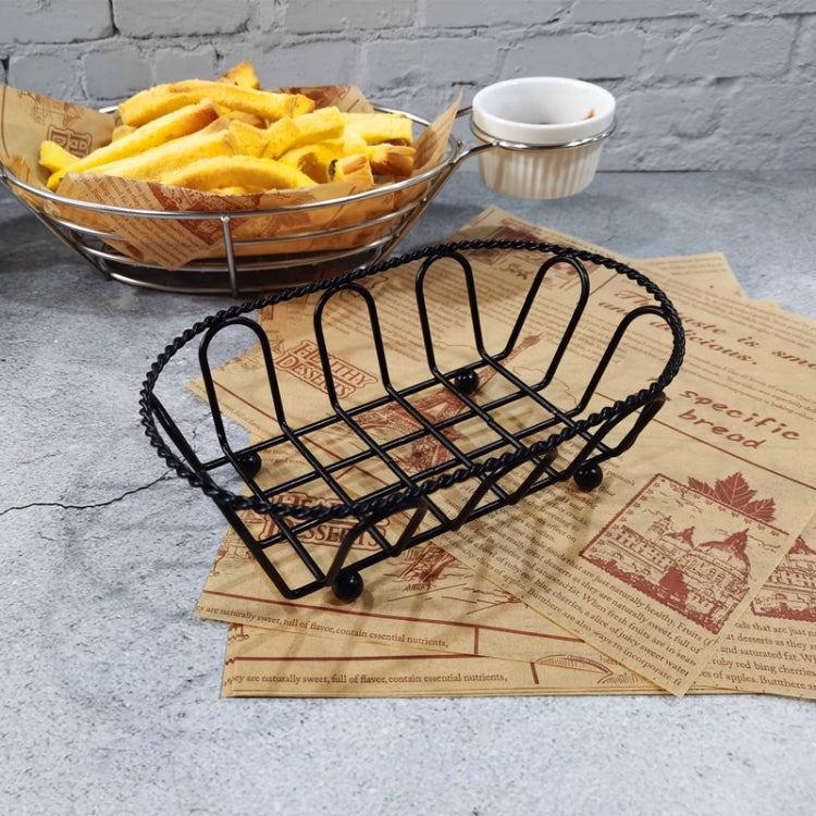 Wrought Iron Fruit Portable Storage Basket Bread French Fries Fried Snacks Portable Basket