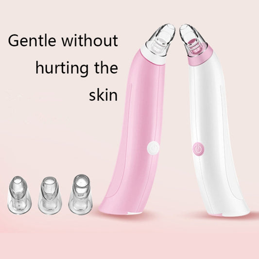 جهاز شفط الرؤوس السوداء HD-2139 لتنظيف المسام وتنظيف الوجه، لون أبيض ووردي