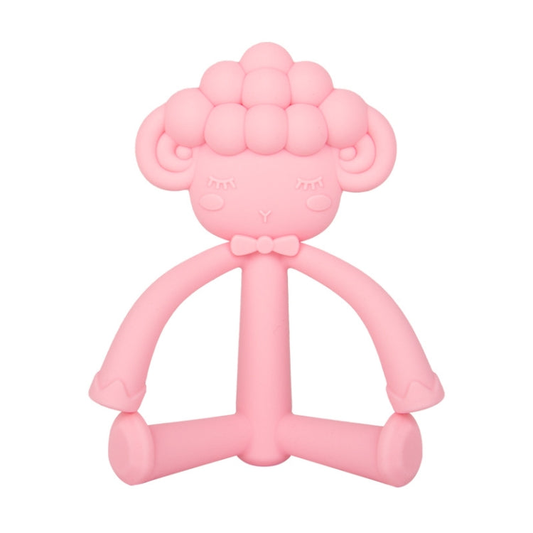 Three-Dimensional Cartoon Silicone Baby Teether Molar Rods Children Toys Maternal And Child Supplies, Gray Green, Beige, Light Coffee, Peach Powder, Scalper, Pink Sheep, Yellow Sheep, Coffee Sheep, Green Sheep, Beige Sheep