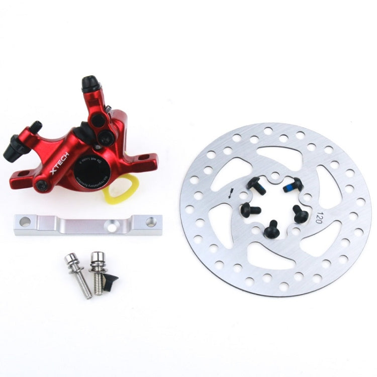 3 in 1 Scooter Modified Hydraulic Brake + 120mm Disc Brake Disc + Modified Seat Set For Xiaomi Mijia M365 Pro