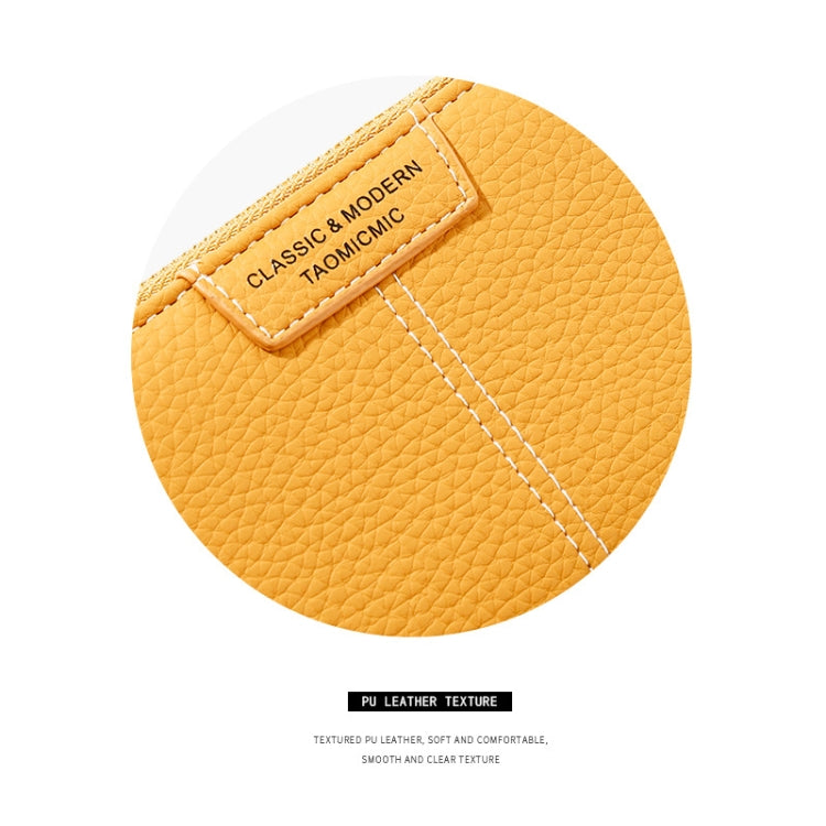 928666 Multi-Card Keychain Coin Purse Short Ladies Wallet, Yellow, Red, Blue, Brown, Black