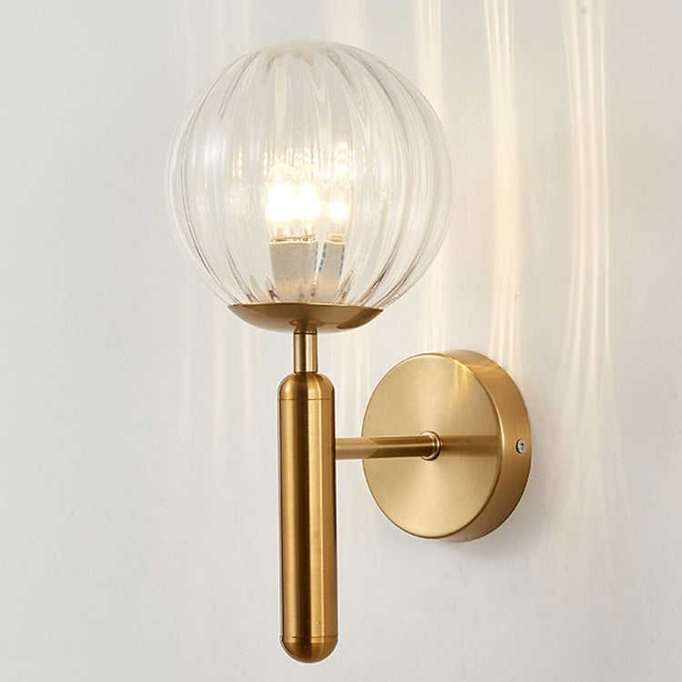 6102 Round Glass LED Wall Light Hotel Bedroom Bedside Living Room