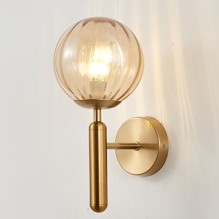 6102 Round Glass LED Wall Light Hotel Bedroom Bedside Living Room