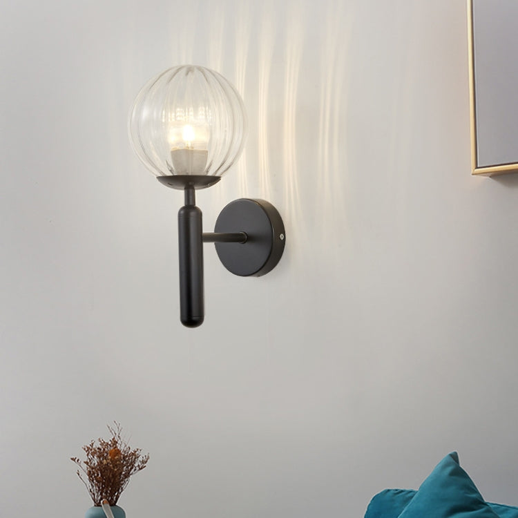6102 Round Glass LED Wall Light Hotel Bedroom Bedside Living Room