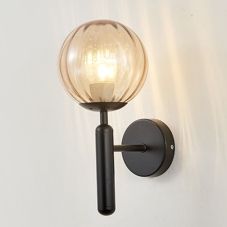 6102 Round Glass LED Wall Light Hotel Bedroom Bedside Living Room