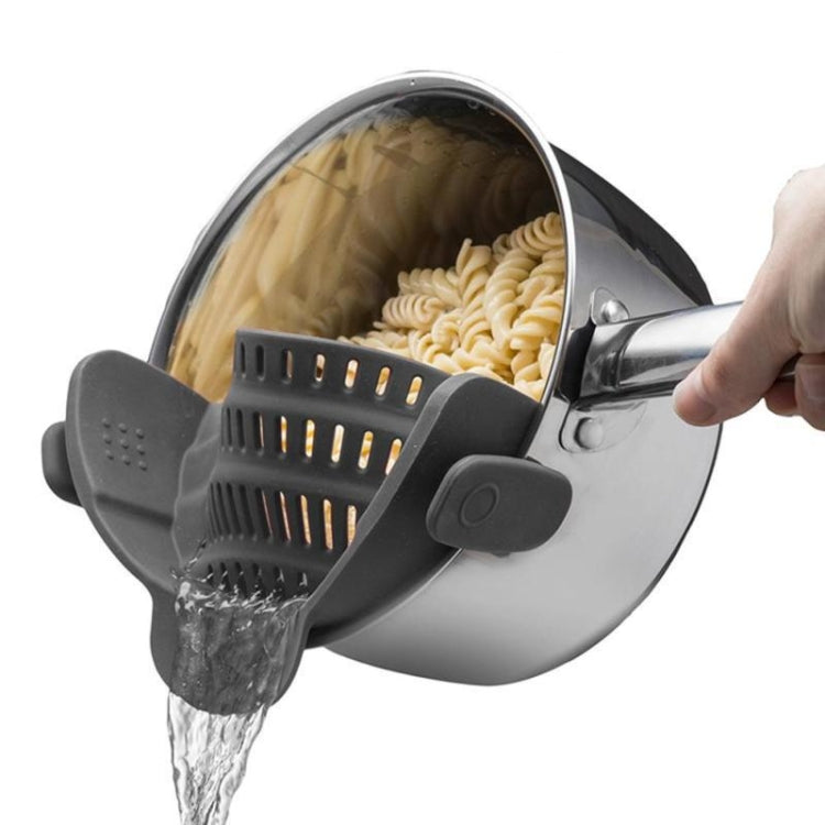 Wide Mouth Silicone Drainer Pot Side Drain To Block Fruit Noodle Strainer