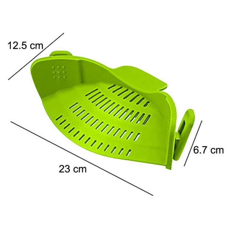 Wide Mouth Silicone Drainer Pot Side Drain To Block Fruit Noodle Strainer