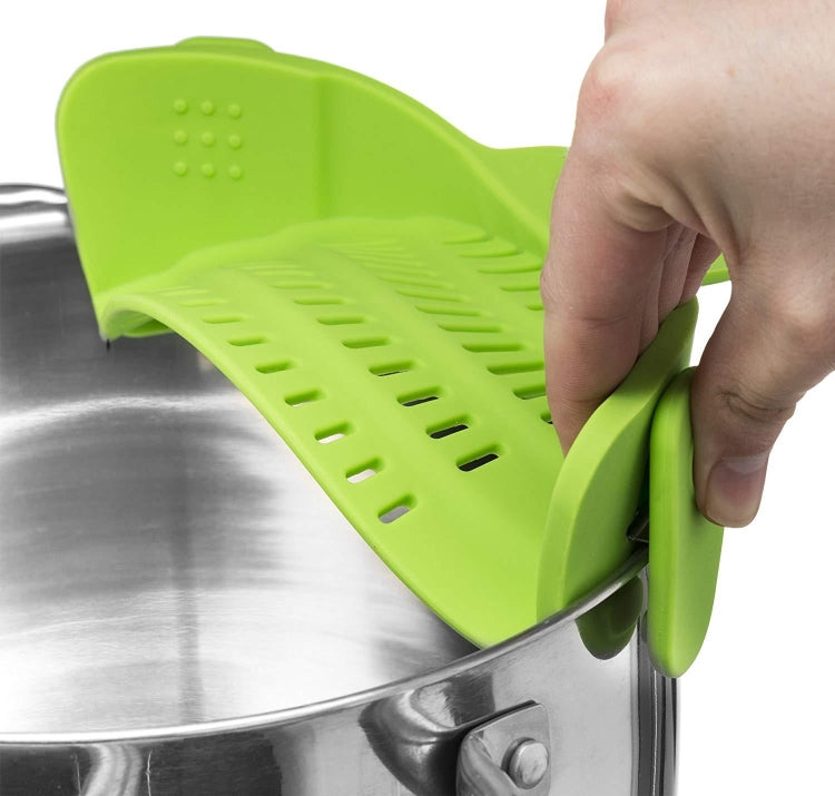 Wide Mouth Silicone Drainer Pot Side Drain To Block Fruit Noodle Strainer