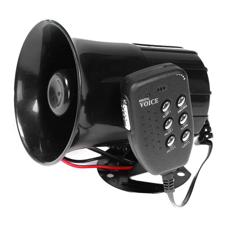 Car Motorcycle Horn 12V Alarm Horn 6-Tone Loudspeaker, 6-Tone