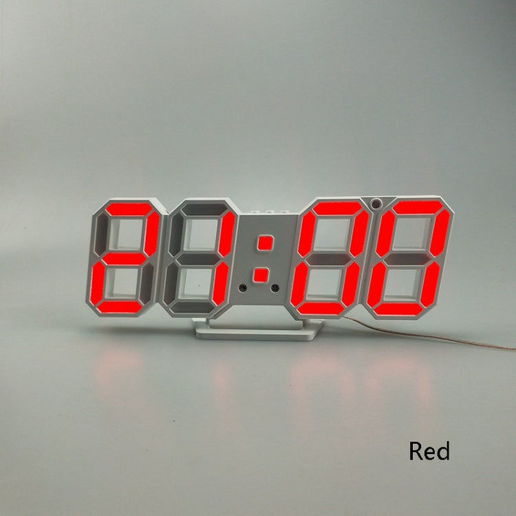 6609 ساعة منبه LED ستيريو ثلاثية الأبعاد لغرفة المعيشة، ساعة حائط ثلاثية الأبعاد، أحمر، أخضر، إطار أسود، ضوء أزرق، إطار أسود، ضوء برتقالي، إطار أسود، ضوء وردي، إطار أسود، ضوء أخضر، إطار أسود، ضوء أحمر