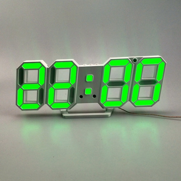 6609 ساعة منبه LED ستيريو ثلاثية الأبعاد لغرفة المعيشة، ساعة حائط ثلاثية الأبعاد، أحمر، أخضر، إطار أسود، ضوء أزرق، إطار أسود، ضوء برتقالي، إطار أسود، ضوء وردي، إطار أسود، ضوء أخضر، إطار أسود، ضوء أحمر