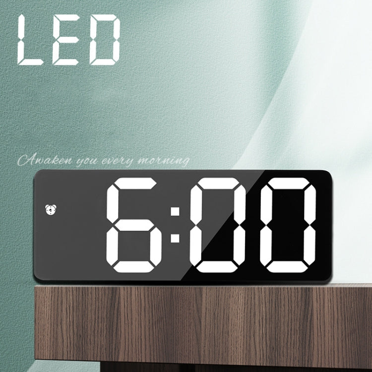 ساعة منبه بجانب السرير مزودة بمرآة وبطارية تعمل بالبطارية، ساعة LED مزدوجة الغرض، قشرة سوداء على شكل قوس (ضوء أبيض كالمرآة)، قشرة سوداء مستطيلة (ضوء أبيض كالمرآة)، قشرة سوداء على شكل قوس (ضوء أخضر أسود على السطح) ...