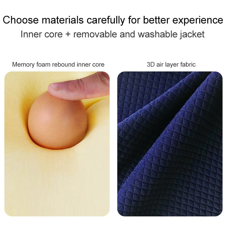 Lumbar Cushion Office Maternity Seat Cushion Car Lumbar Memory Foam Lumbar Pillow,Style:, Standard (Blue), Standard (Gray), Standard (Black), Standard (Pink), 3D (Blue), 3D (Gray), 3D Upgrade Core (Blue), 3D Upgrade Core (Gray)
