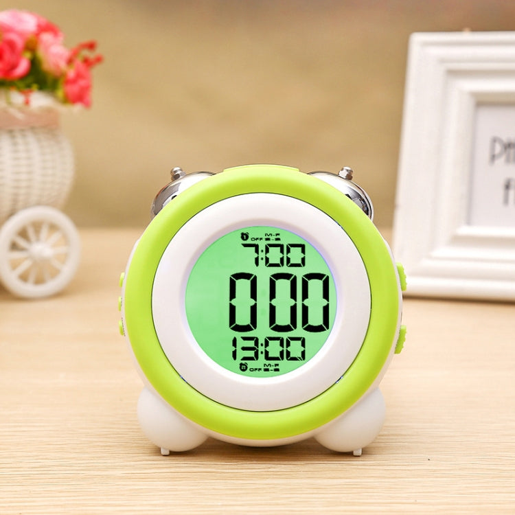 0705 Big Volume Simple Three-Dimensional LED Alarm Clock Mute Luminous Electronic Clock, Red, Light Blue, Light Green, Orange, Black Shell Green, Black Shell Pink, Black Shell Blue, Black Shell Orange
