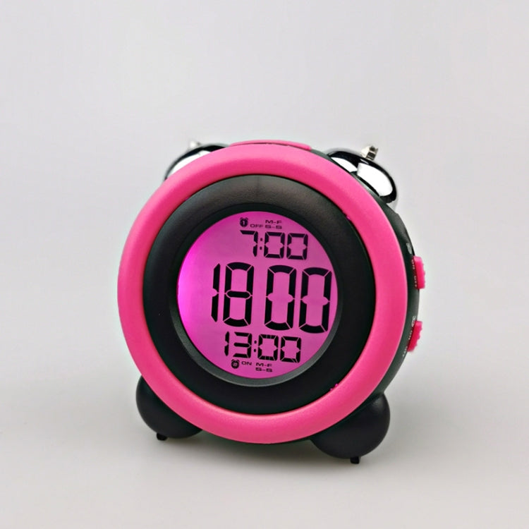 0705 Big Volume Simple Three-Dimensional LED Alarm Clock Mute Luminous Electronic Clock, Red, Light Blue, Light Green, Orange, Black Shell Green, Black Shell Pink, Black Shell Blue, Black Shell Orange