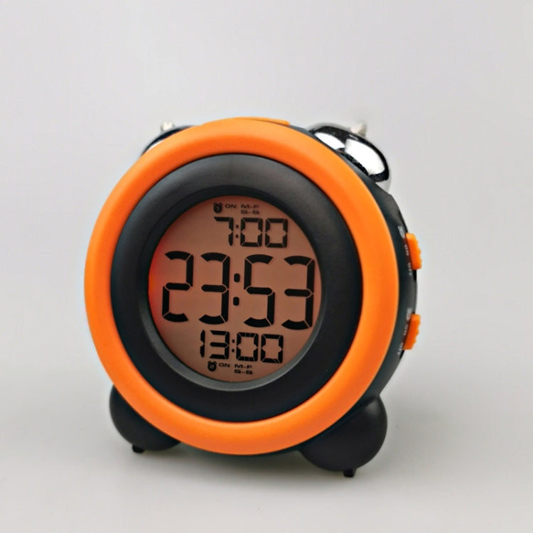 0705 Big Volume Simple Three-Dimensional LED Alarm Clock Mute Luminous Electronic Clock, Red, Light Blue, Light Green, Orange, Black Shell Green, Black Shell Pink, Black Shell Blue, Black Shell Orange