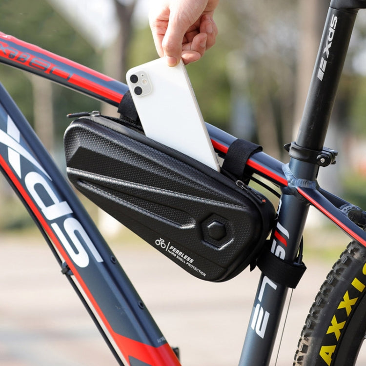 WEST BIKING YP0707257 Bicycle Triangle Bag EVA Hard Shell Bike Bag Mountain Bike Front Beam Bag Riding Equipment