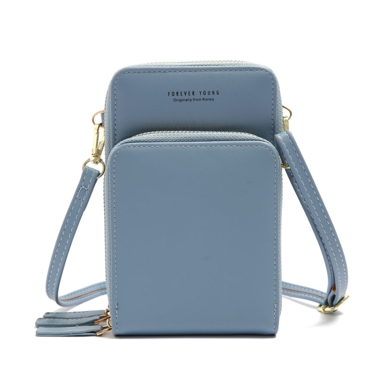 Ladies Mobile Phone Bag PU Vertical Large Capacity Mobile Phone Single-Shoulder Messenger Bag, PU(Black), PU(Pink), PU(Gray), PU(Orange), PU(Red), PU(Claret), PU(Purple), PU(Green), PU(Blue), PU(Dark Blue)