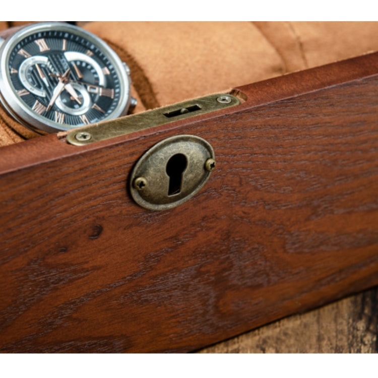 Wooden Watch Box Jewelry Watch Collection Display Storage Box, 2 Big Pillows + 5 Small Pillows, 10 Epitope Wooden
