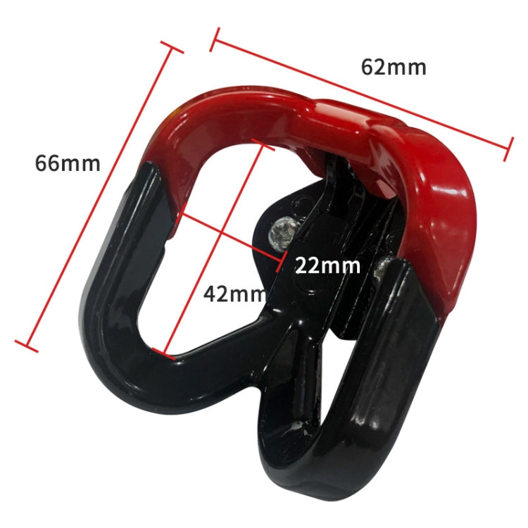 2 PCS Pedal Electric Car Motorcycle Modified Helmet Universal Double Hook, Yellow, Red, Orange, Blue, Black, Black+White
