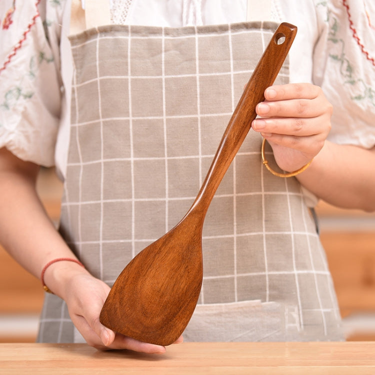 Non-Stick Pot Wood Shovel Teak Cooking Pot Shovel Tableware, Sweet Spoon, Saving Spoon, Bent Spoon, Mixing Spoon, Filter Spoon, Curved Shovel, Thickened Oblique Shovel, Curved Spatula, Small Spoon, Medium Spoon, Long Handle Filter Spoon