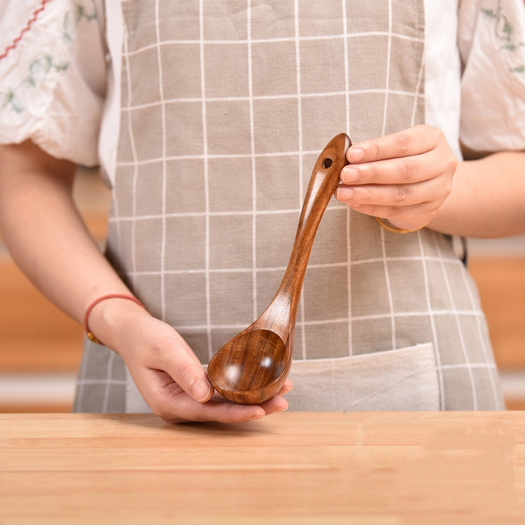 Non-Stick Pot Wood Shovel Teak Cooking Pot Shovel Tableware, Sweet Spoon, Saving Spoon, Bent Spoon, Mixing Spoon, Filter Spoon, Curved Shovel, Thickened Oblique Shovel, Curved Spatula, Small Spoon, Medium Spoon, Long Handle Filter Spoon