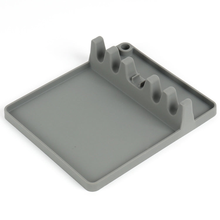2 in 1 Kitchen Silicone Spoon Holder Shelf, Large (Gray), Medium (Gray), Medium (Black), Large (Red), Medium (Red), Large (Blue), Medium (Blue), Large (Orange), Medium (Orange), Large (Green), Medium (Green)