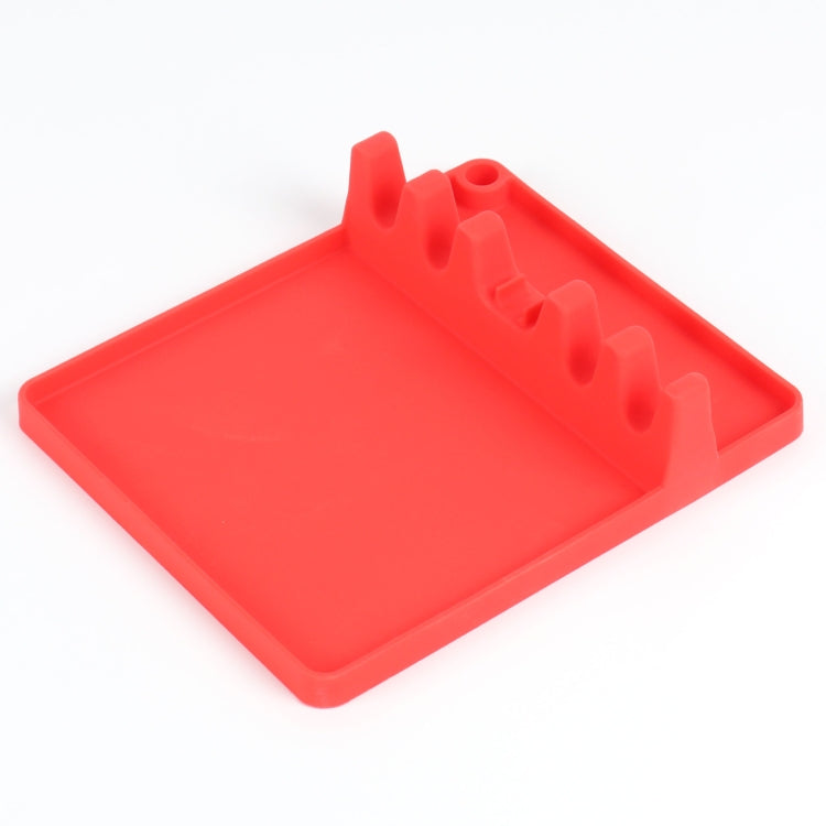 2 in 1 Kitchen Silicone Spoon Holder Shelf, Large (Gray), Medium (Gray), Medium (Black), Large (Red), Medium (Red), Large (Blue), Medium (Blue), Large (Orange), Medium (Orange), Large (Green), Medium (Green)