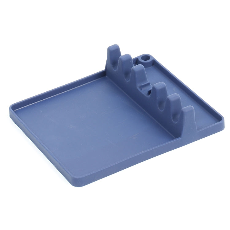 2 in 1 Kitchen Silicone Spoon Holder Shelf, Large (Gray), Medium (Gray), Medium (Black), Large (Red), Medium (Red), Large (Blue), Medium (Blue), Large (Orange), Medium (Orange), Large (Green), Medium (Green)