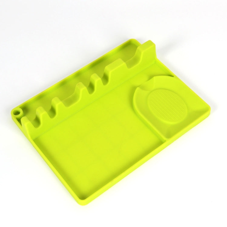 2 in 1 Kitchen Silicone Spoon Holder Shelf, Large (Gray), Medium (Gray), Medium (Black), Large (Red), Medium (Red), Large (Blue), Medium (Blue), Large (Orange), Medium (Orange), Large (Green), Medium (Green)