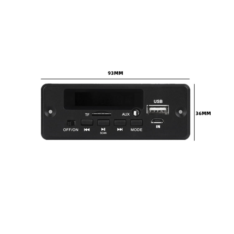 12V Folder Play With Power Amplifier MP3 Decoding Board With Recording Call Loss Motherboard With Bluetooth, MP3 Decoding Board