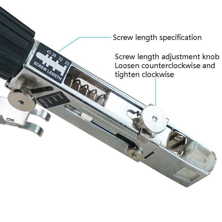 JieLi Chain Belt Screw Converter Electric Screwdriver On Gypsum Board Tool, Electric Screwdriver With 50 Chains Strap